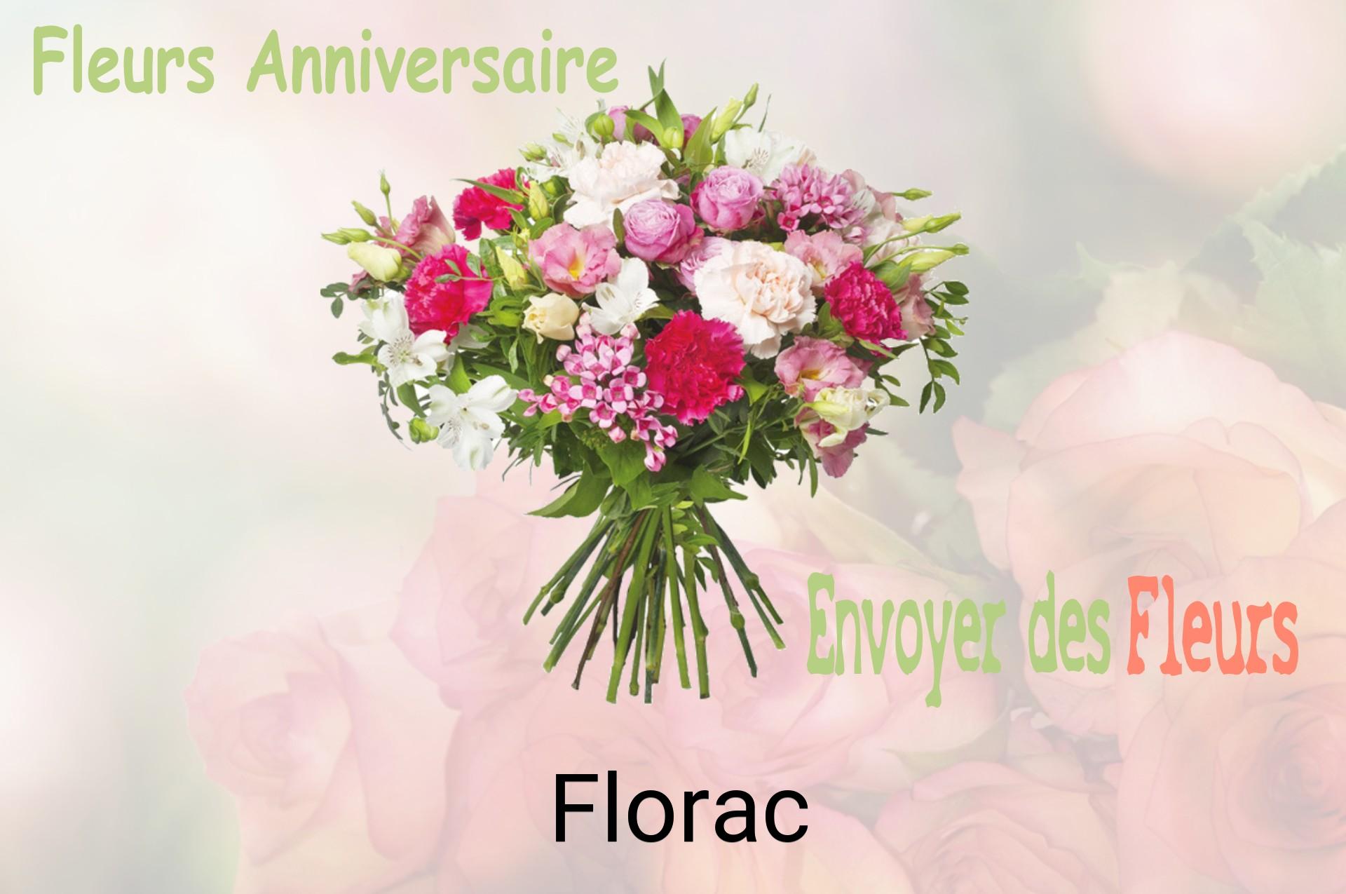 Bouquet de fleurs d’anniversaire livré à Florac